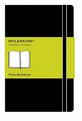 Moleskine Classic Notebook, Large, Plain, Black, Hard Cover (5 x 8.25) (Classic Notebooks) By Moleskine Cover Image