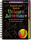 Scratch & Sketch Unicorn Adventure (Trace-Along) [With Pens/Pencils] By Inc Peter Pauper Press (Created by) Cover Image