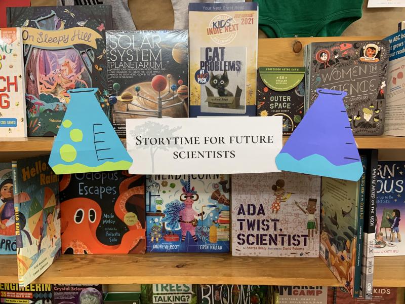 Photo of Storytime for Future Scientists display